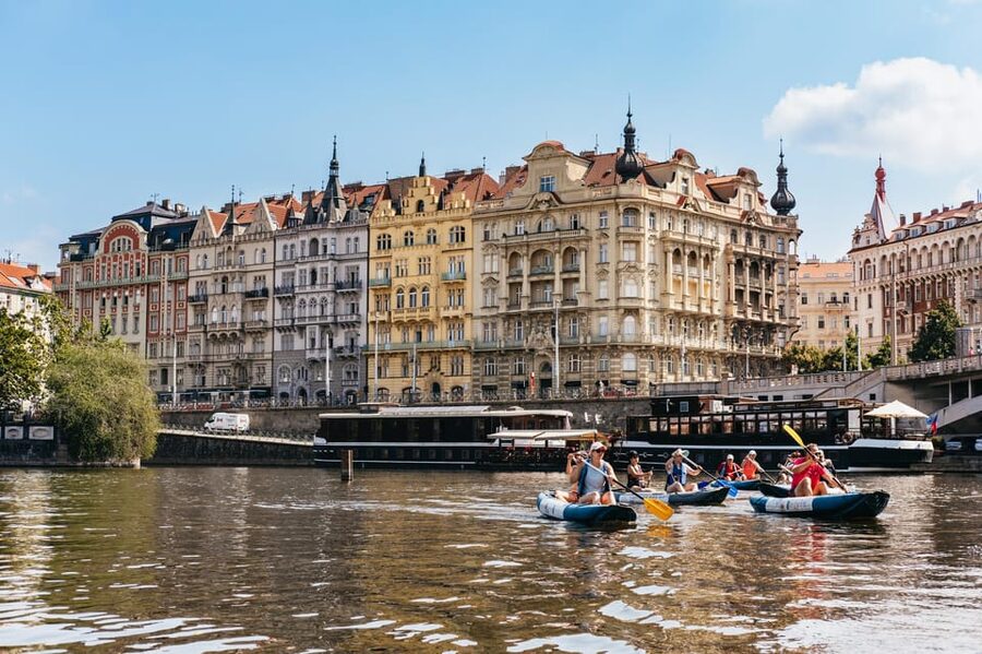 Prague: Vltava River Guided Canoeing Tour - Route Highlights, from Bridge Views to Landmark Sightlines