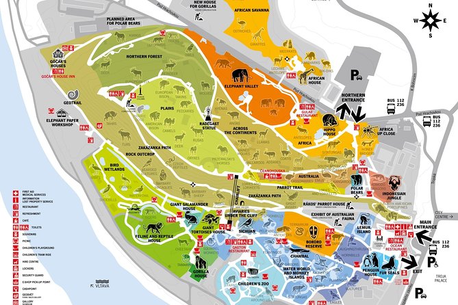 Prague Zoo Admission Ticket including Round Trip Transfer - Prague Zoo grounds: what 60 hectares feels like in practice