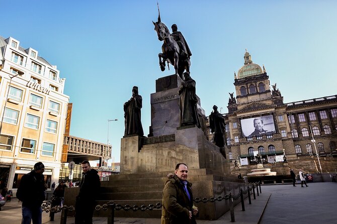 PRIVATE 4 Hour Tour: Czech Beers & Tapas in Prague's Local Areas - Wenceslas Monument: A Local Meeting Spot and a Quick City Snapshot