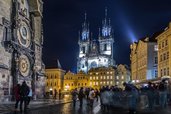 Private Sightseeing in Prague By Night - Stop 2: Old Town Hall and the Astronomical Clock at the right moment