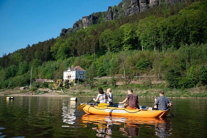 Rafting from Děčín to Bad Schandau and back on bikes - From Camp Děčín to Germany, in One Smooth Day