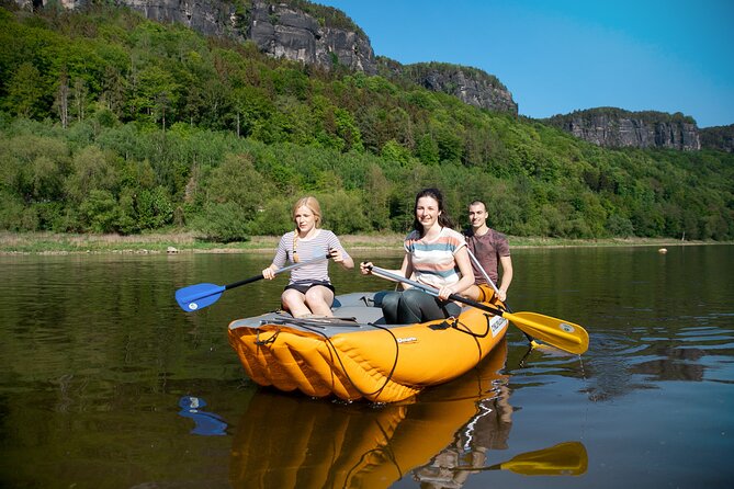 Rafting from Děčín to Bad Schandau and back on bikes - The Paddle Down: Sandstone Canyon and Bohemian-Saxon Switzerland