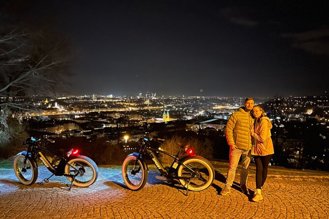Retro Style E-Bike Night Tour in Prague - Live Guided - Letná Park and the Metronome: big Prague views plus the Stalin story