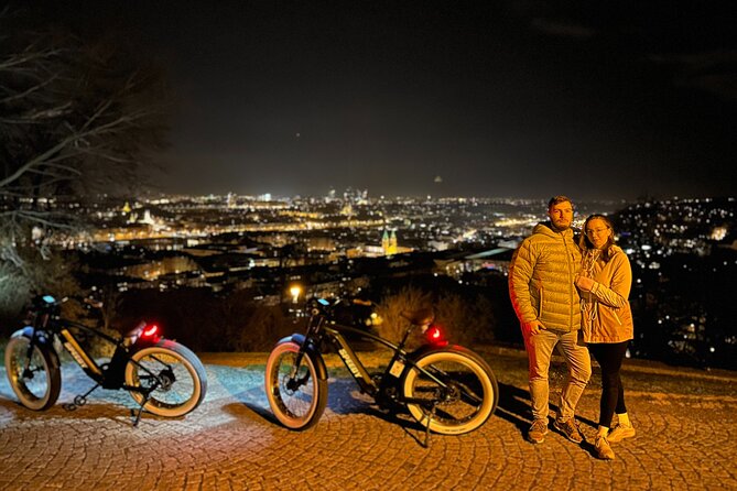 Retro Style E-Bike Night Tour in Prague - Live Guided - Wenceslas Square to Powder Tower: center city first, then airier roads