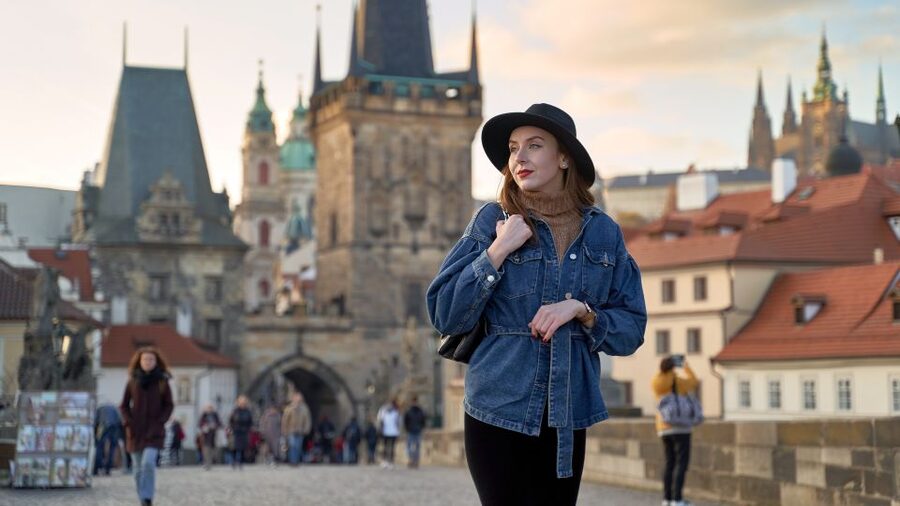 Romantic Photoshoot Experience for Couples in Prague - Meeting outside Four Seasons Prague, and finding your photographer fast