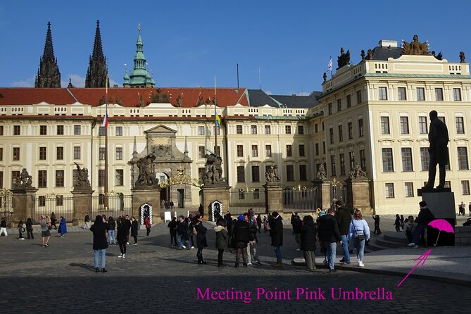 Small-Group Tour of Prague Castle with a local guide - Courtyard 1 at Hradcanske Namesti: the ceremonial entrance moment