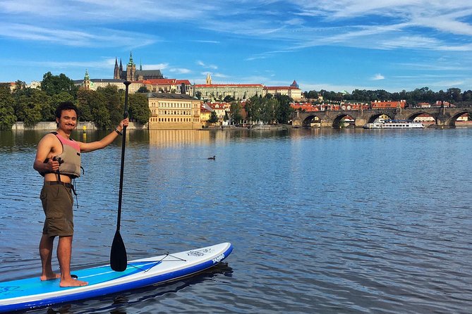 Stand-Up Paddleboarding on the Vltava River in Prague - On-Water Coaching: How You Get Comfortable Fast