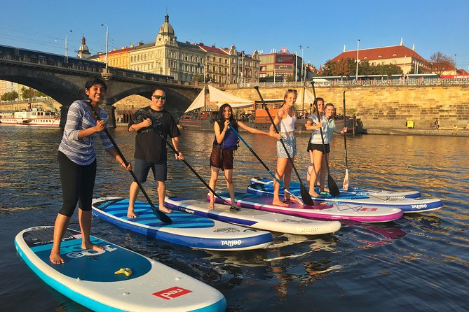 Stand-Up Paddleboarding on the Vltava River in Prague - The River as a History Class: What the Guide Points Out