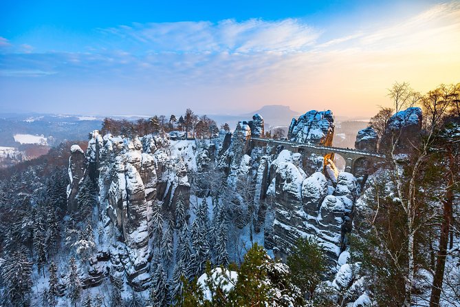Winter Fairytale The BEST of Bohemian & Saxon Switzerland Hiking Tour - Prague morning to the gate, the easy way