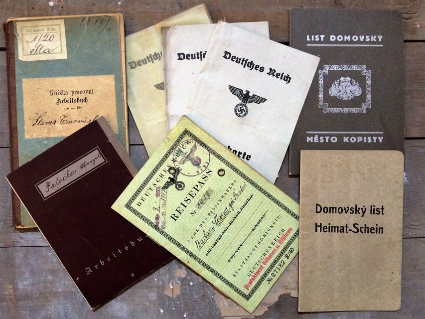 World War II 4WD Tour from Prague with Lunch - Documents, Personal IDs, Maps, and Aircraft Debris